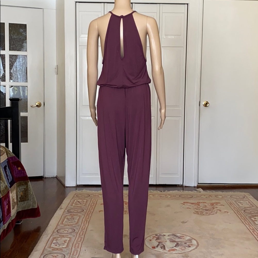 Rachel Pally Maisie Blouson Jumpsuit Maroon size M - Picture 5 of 8